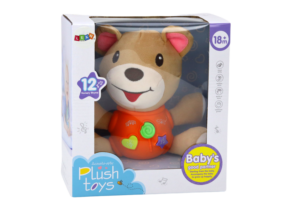 Teddy Bear Interactive Teddy Bear Orange Playing 23 cm