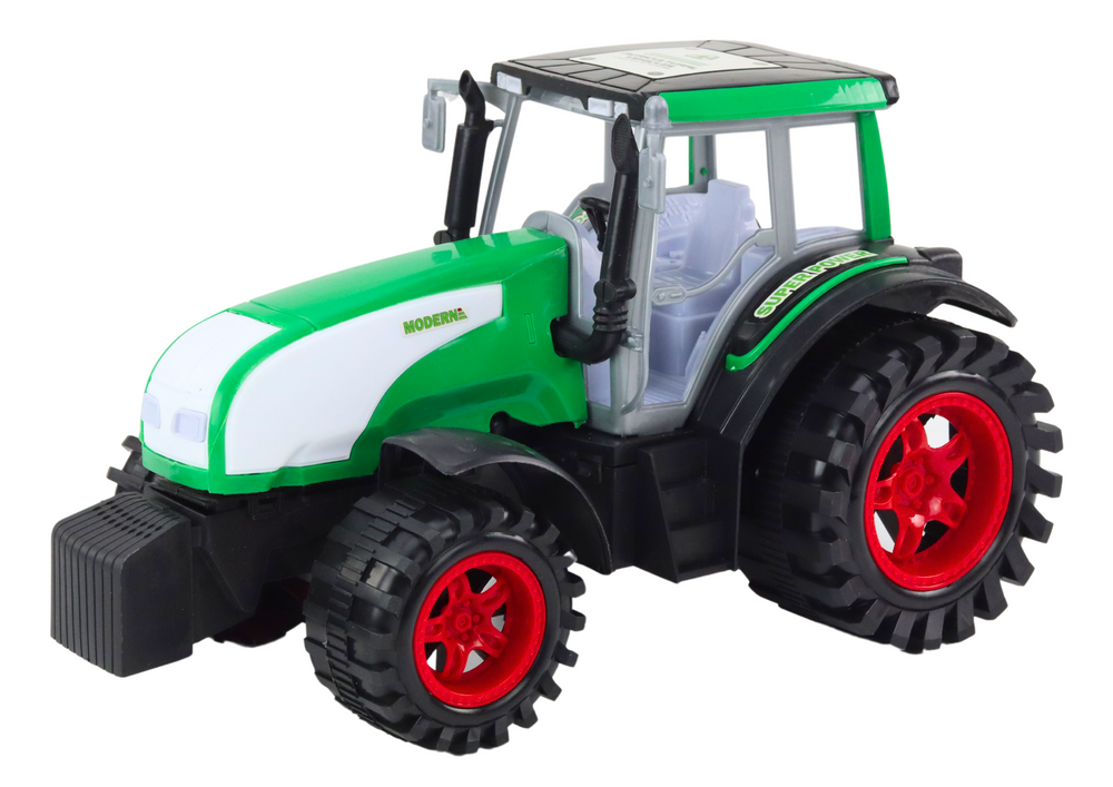 Large Farm Tractor Agricultural Drive Green