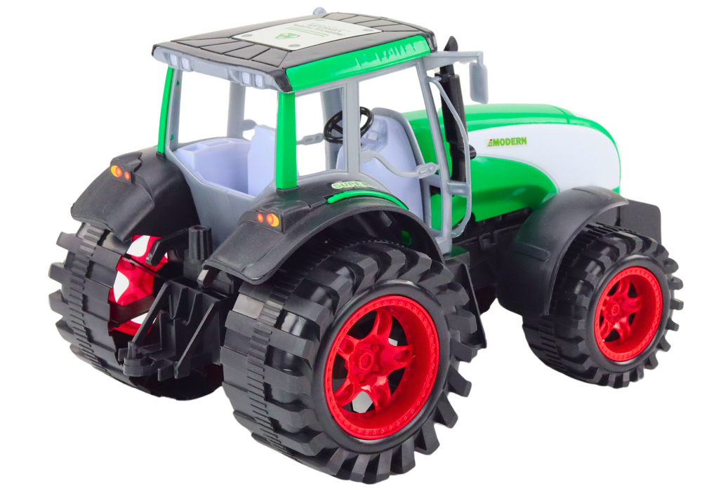 Large Farm Tractor Agricultural Drive Green