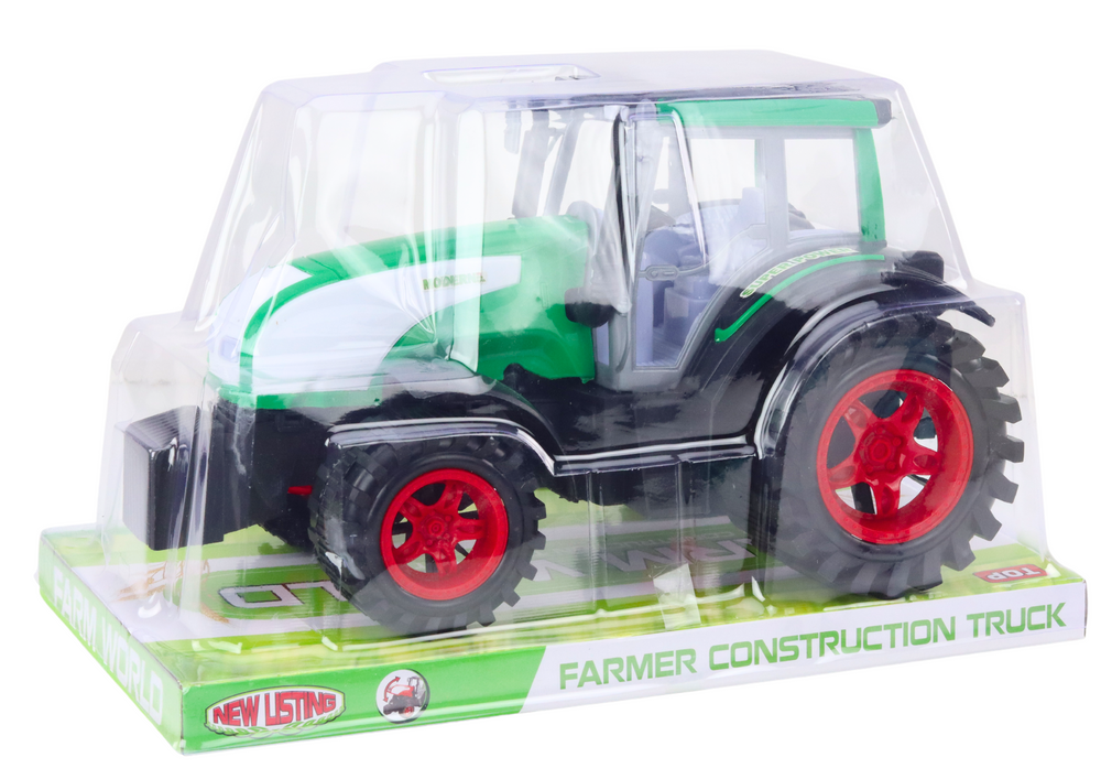 Large Farm Tractor Agricultural Drive Green