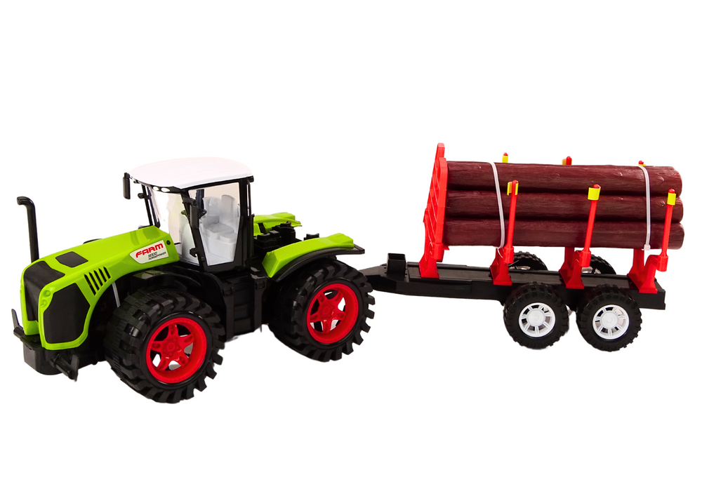 Farm Tractor With Wood Trailer 9 Bali Trees Green Drive