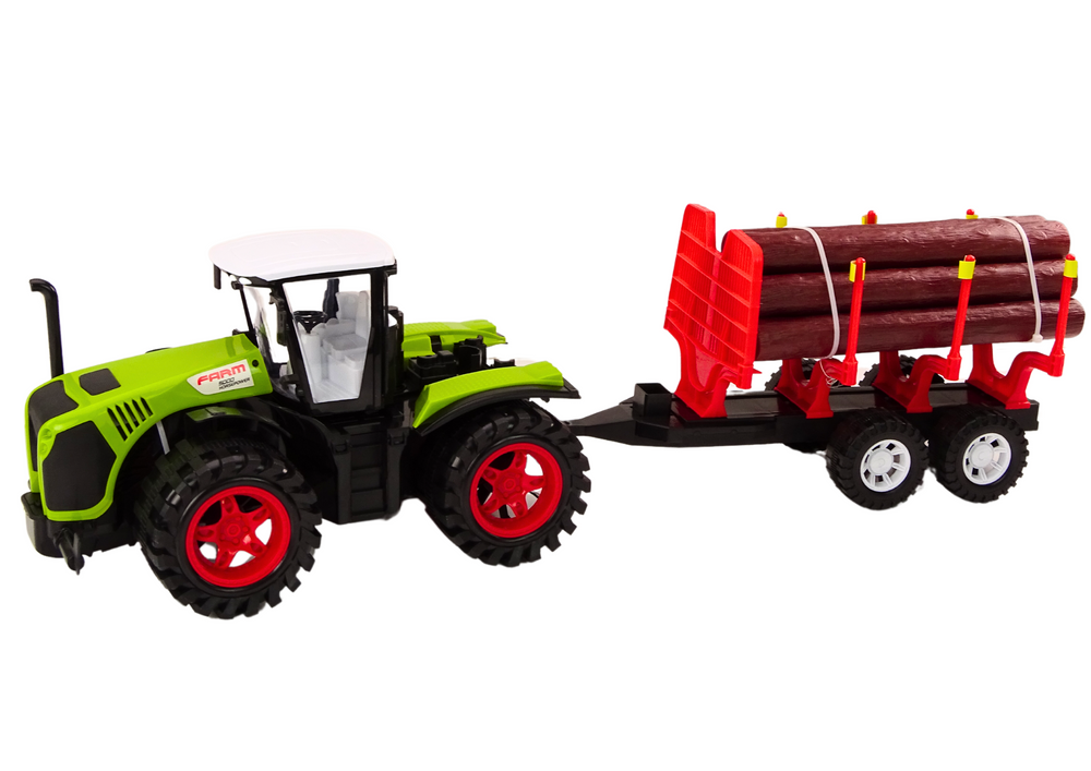 Farm Tractor With Wood Trailer 9 Bali Trees Green Drive