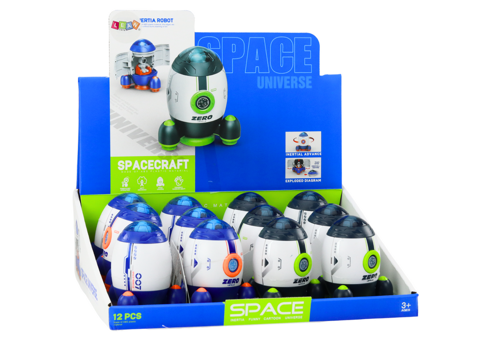 Small Opening Space Rocket with Figure and Vehicle