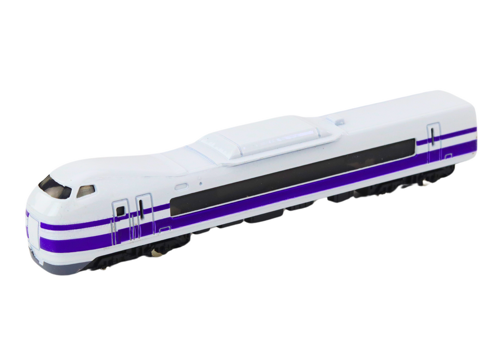 Collector's Model Train Wagon 1:48 Metal White and Purple