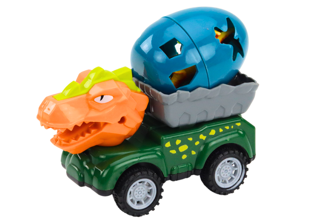 Car Dinosaur With Egg Car With Trailer Figures Set 4 pcs.