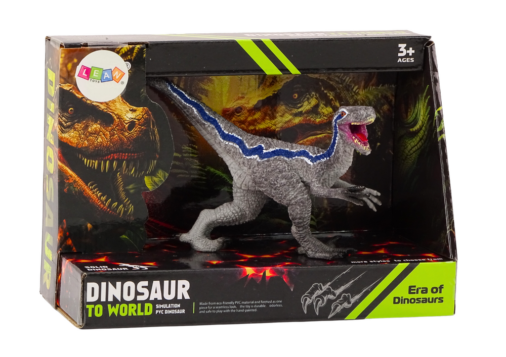 Dinosaur Collectible Figurine Velocitaptor Gray 1El