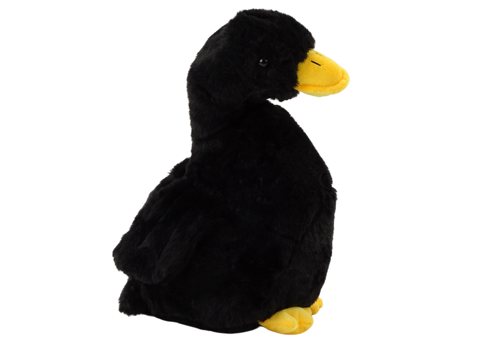 Black Plush Goose Mascot Cuddly Plush Duck 30cm