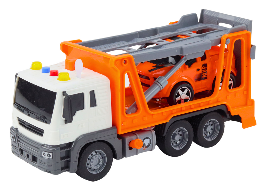 Multifunctional Tow Truck Truck with Lights and Sounds 1:16 Orange Car