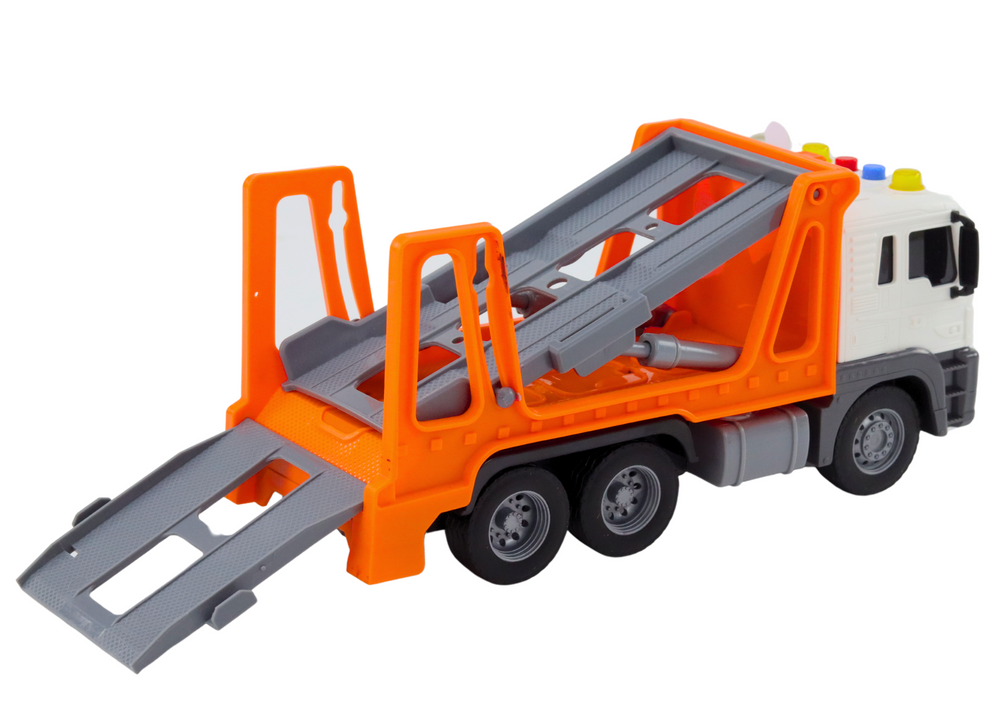 Multifunctional Tow Truck Truck with Lights and Sounds 1:16 Orange Car