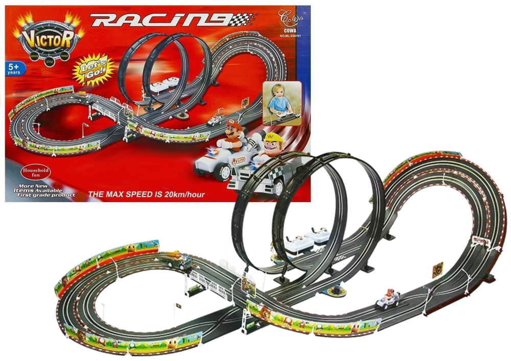 Mario Racing Track with 2 cars - 452cm