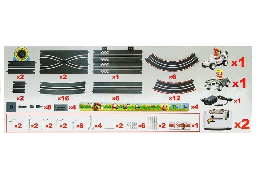 Mario Racing Track with 2 cars - 452cm