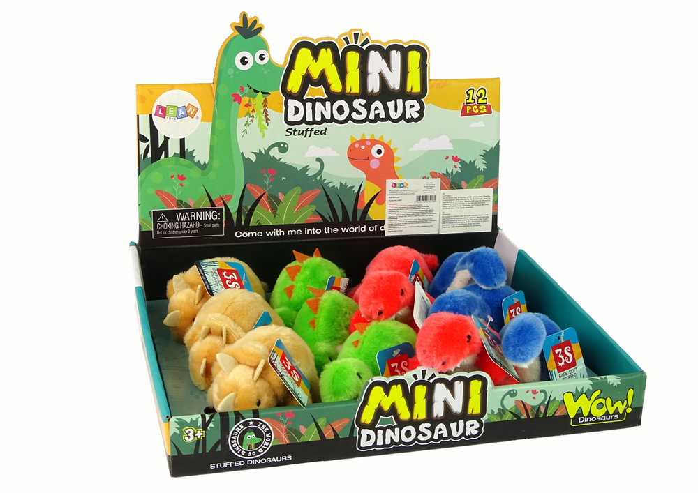 Mini Plush Animal Dinosaur 4 Species