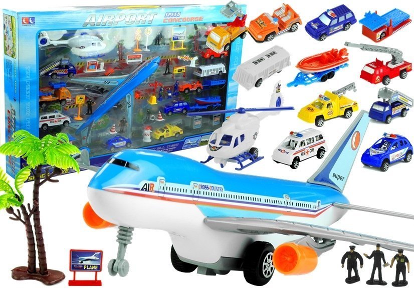 Big Airport Airplane Cars 41 Elements