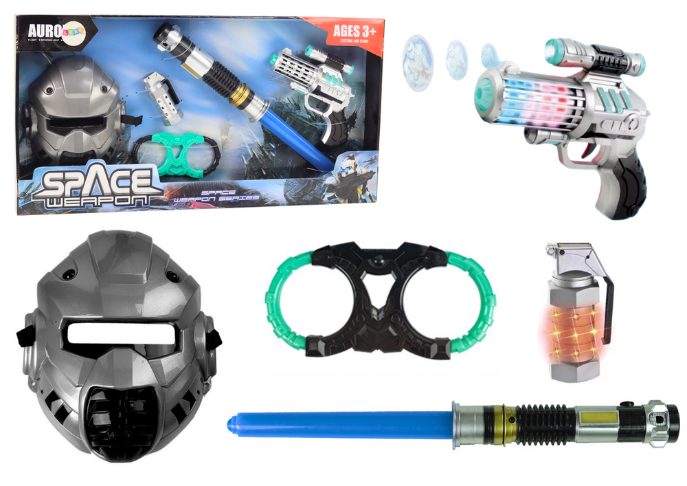 Lightsaber Gun Mask Space Warrior