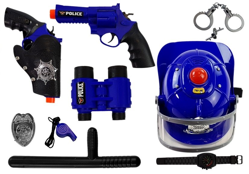 Police Play Set with Weapons Lights and Sounds