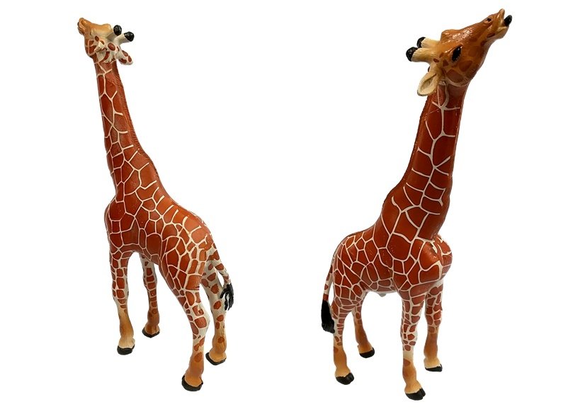 Giraffes Figurines Educational Family 3 pieces + Africa Background