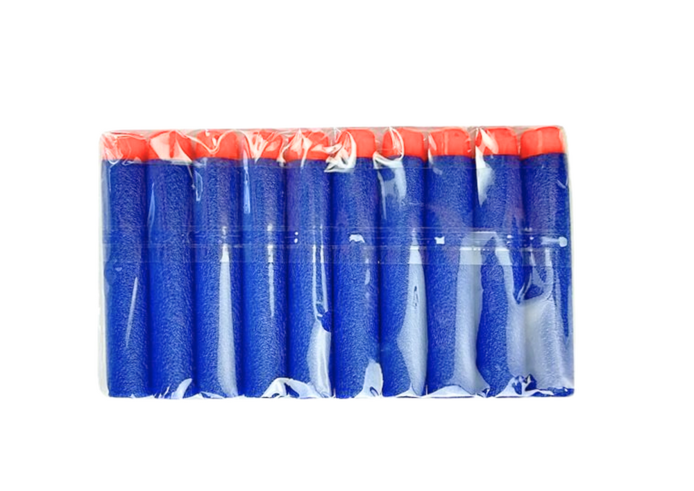 Soft foam cartridges for pistols 10 pieces