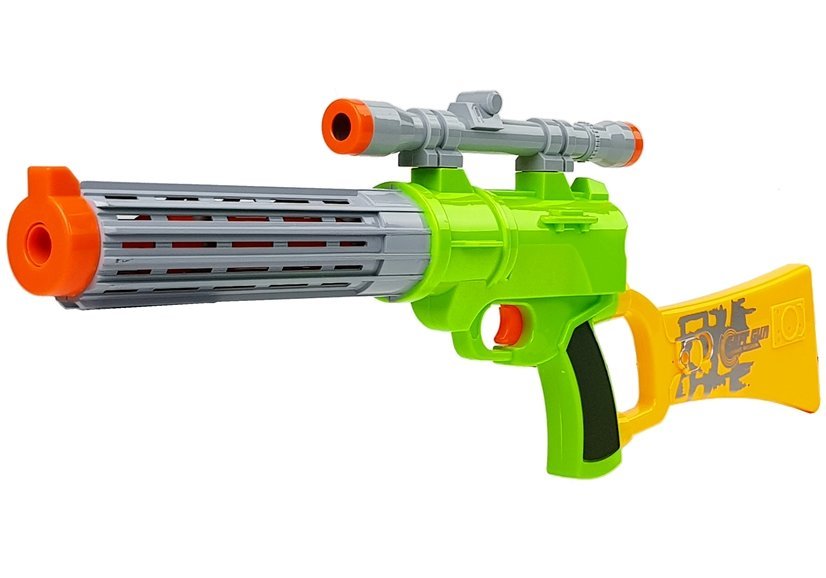 Foam Cartridge Rifle with target for shooting Green