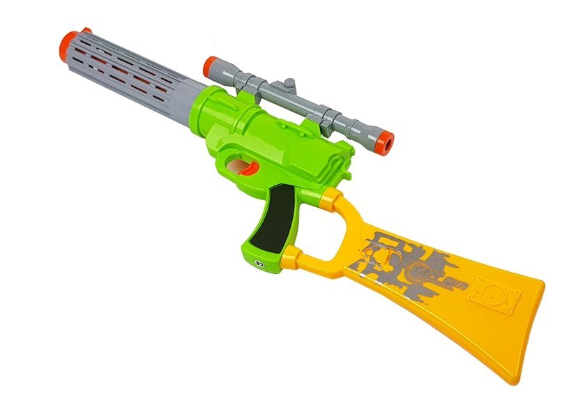 Foam Cartridge Rifle with target for shooting Green