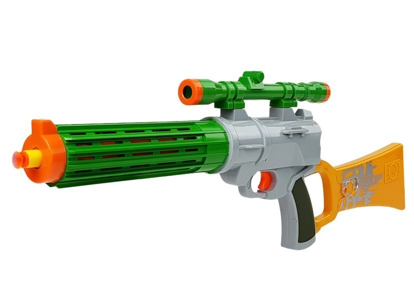 Foam Cartridge Rifle with target for shooting Grey