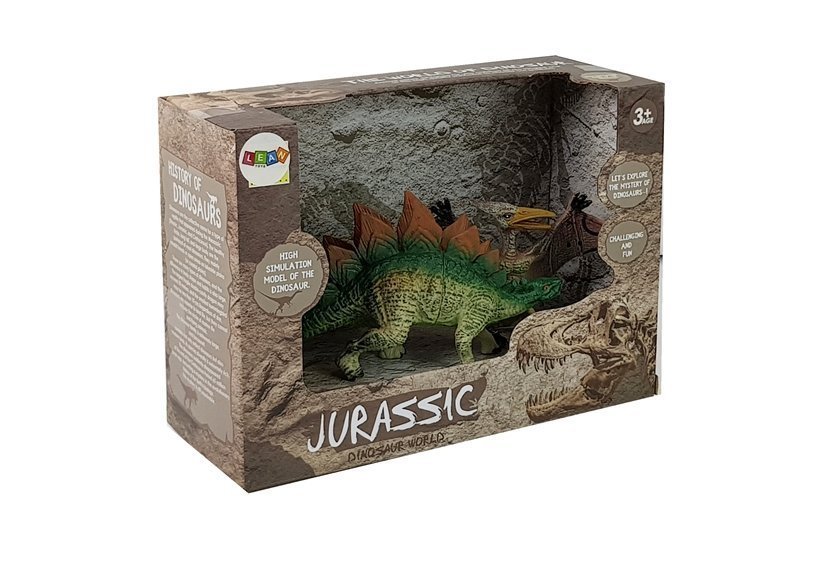 Set of Stegosaurus, Pteranodon Dinosaur Figurines