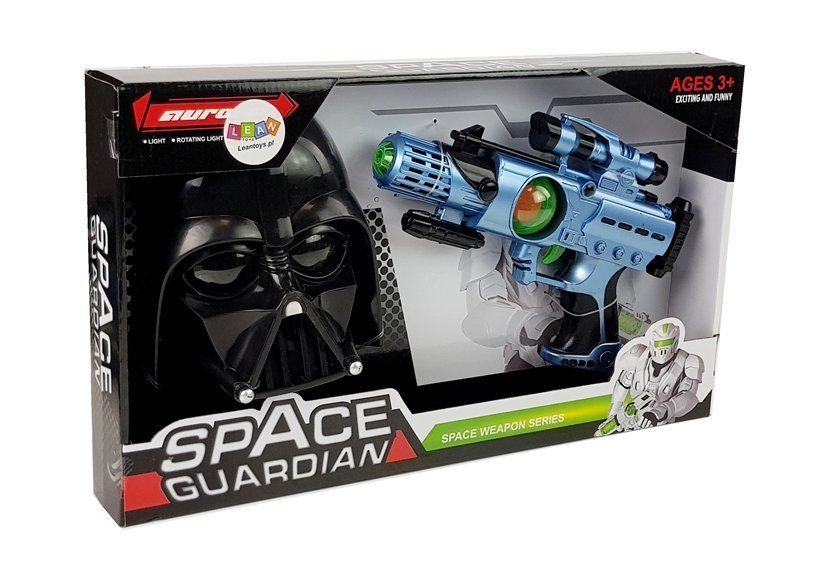 Set of Laser Gun Cosmos Warrior Mask