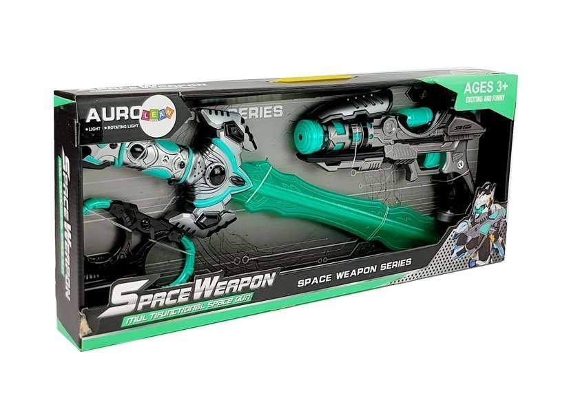 Laser Pistol Set with a Space Sword