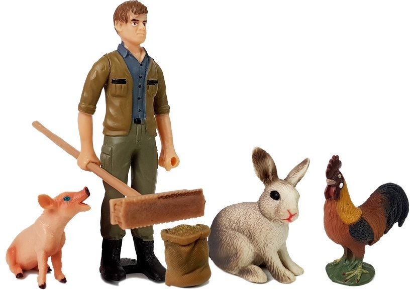 Farm Figurines Set  5 elements