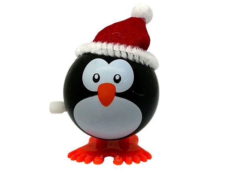 Set of wind up Christmas toys Penguin  12 pieces reindeer Snowman Santa Claus