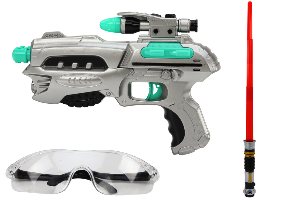 Space Lightsaber Set Gun Safety Glasses