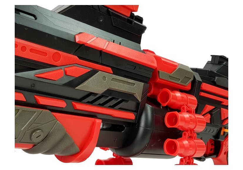 Foam Cartridge Gun 40 Piece Red/Black Target