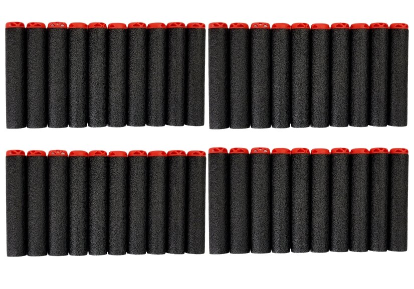 Foam Cartridge Gun 40 Piece Red/Black Target