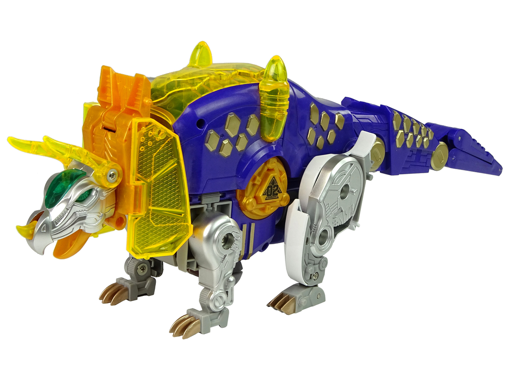 Dinobots 2 in 1 Dinosaur Shotgun Purple Triceratops Shield