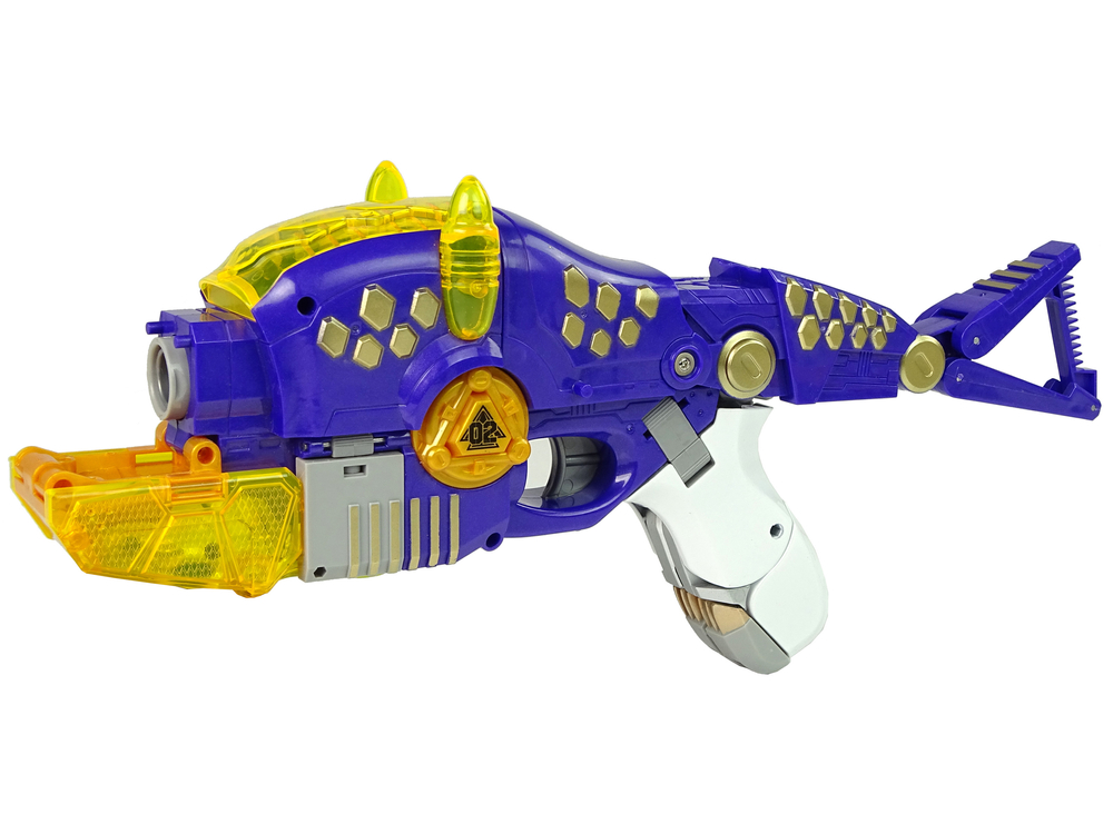 Dinobots 2 in 1 Dinosaur Shotgun Purple Triceratops Shield