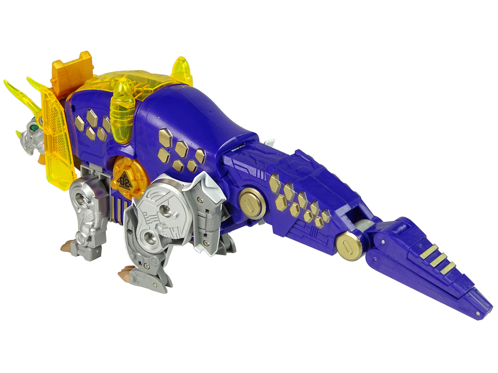 Dinobots 2 in 1 Dinosaur Shotgun Purple Triceratops Shield