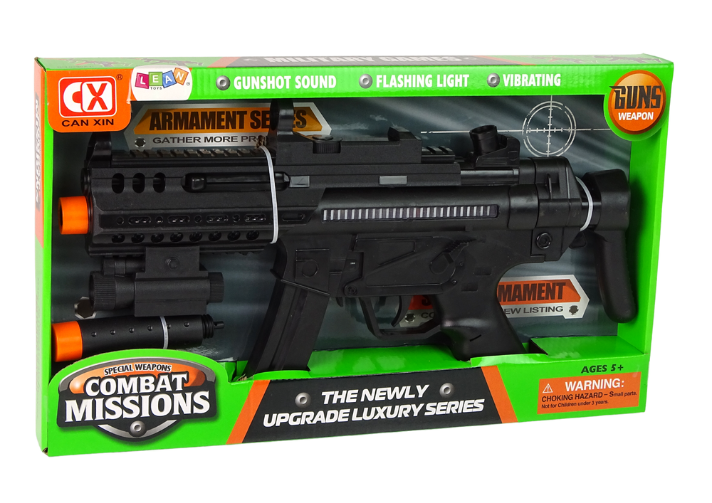 Large Mission Combat Machine Gun With light sound effects and vibrations