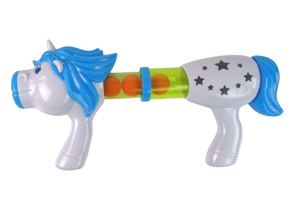 Soft Ball Launcher Gun Unicorn Blue