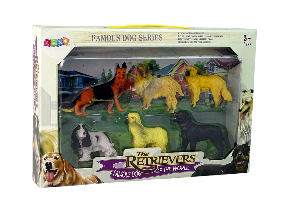 Set of 6 Figures  Purebred Dogs Famous Dog of the World