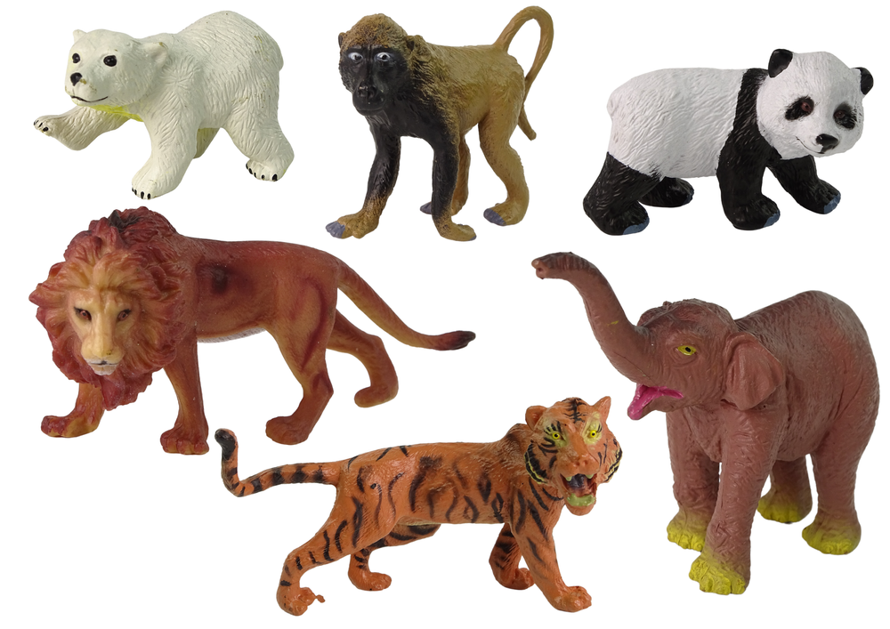 Set of 6 Wild Animals Figures  Animals Of The World