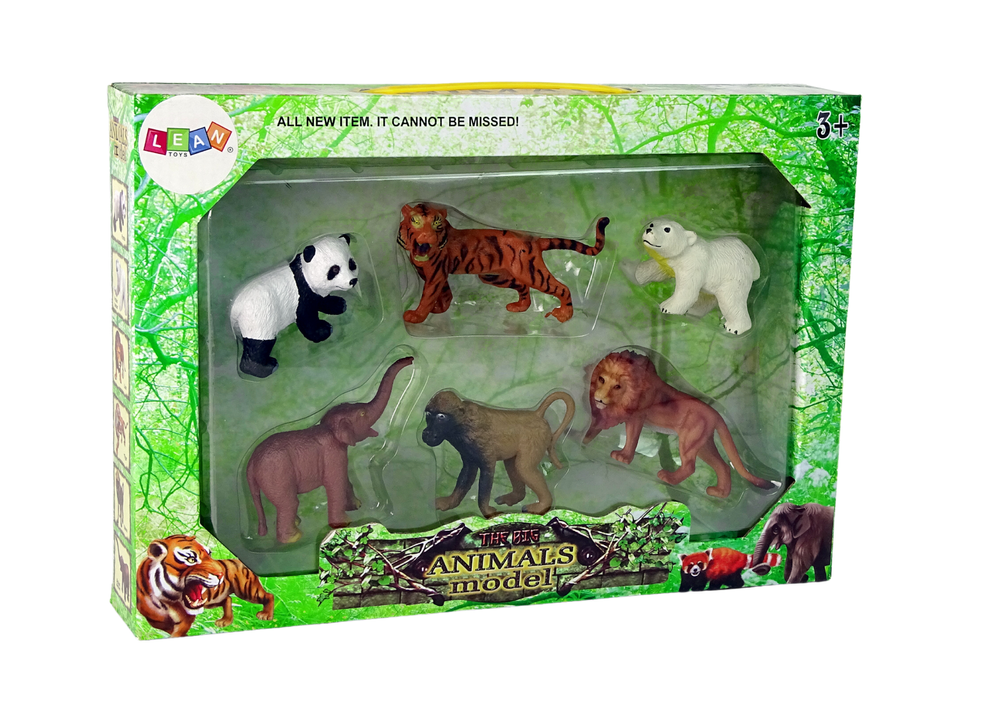 Set of 6 Wild Animals Figures  Animals Of The World