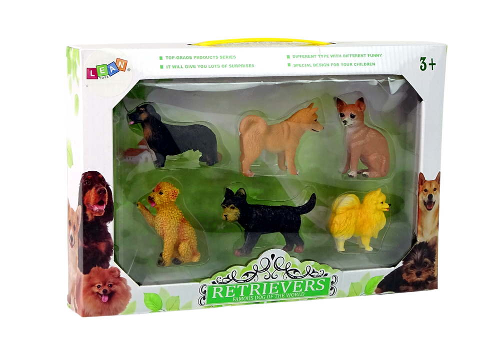 Set of 6 Figures  Purebred Dogs  Famous Dog of the World