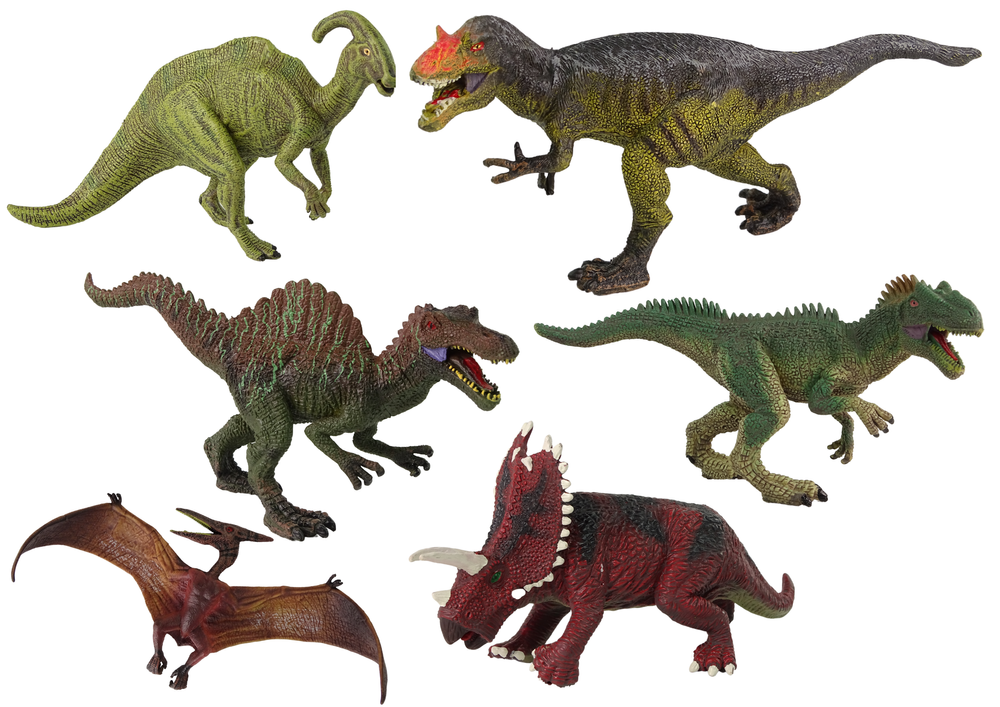 Dinosaur set of 6 pieces Large Model Figures Prehistoric World