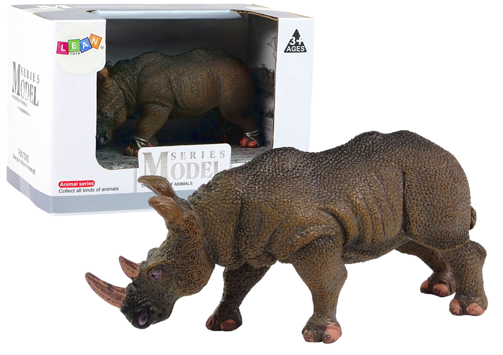 Large Collector's Figurine Rhinoceros Animals of the World