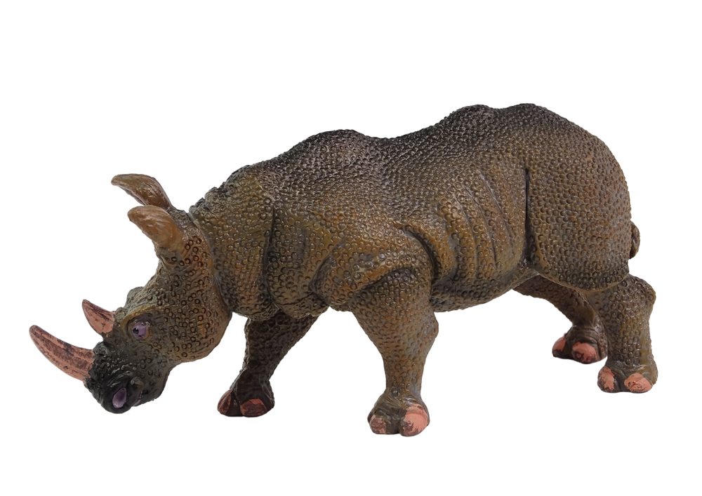 Large Collector's Figurine Rhinoceros Animals of the World