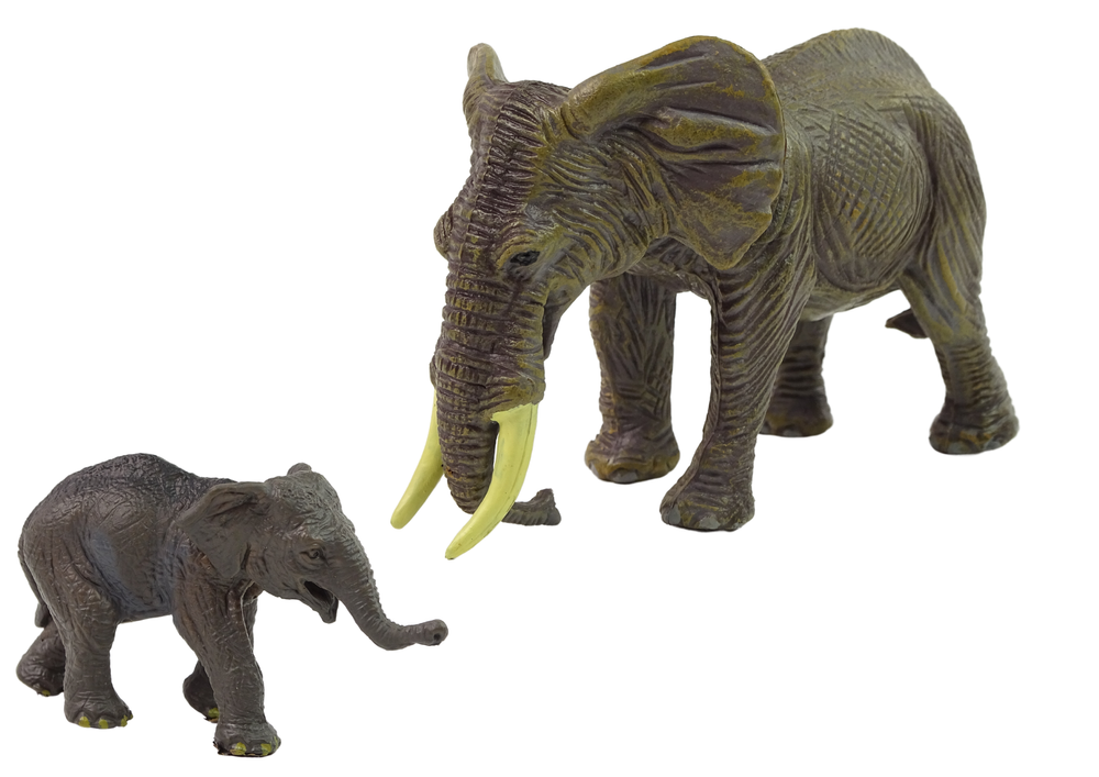 Set of 2 Elephant Figures  Elephant with elephant from the Animals of the World series