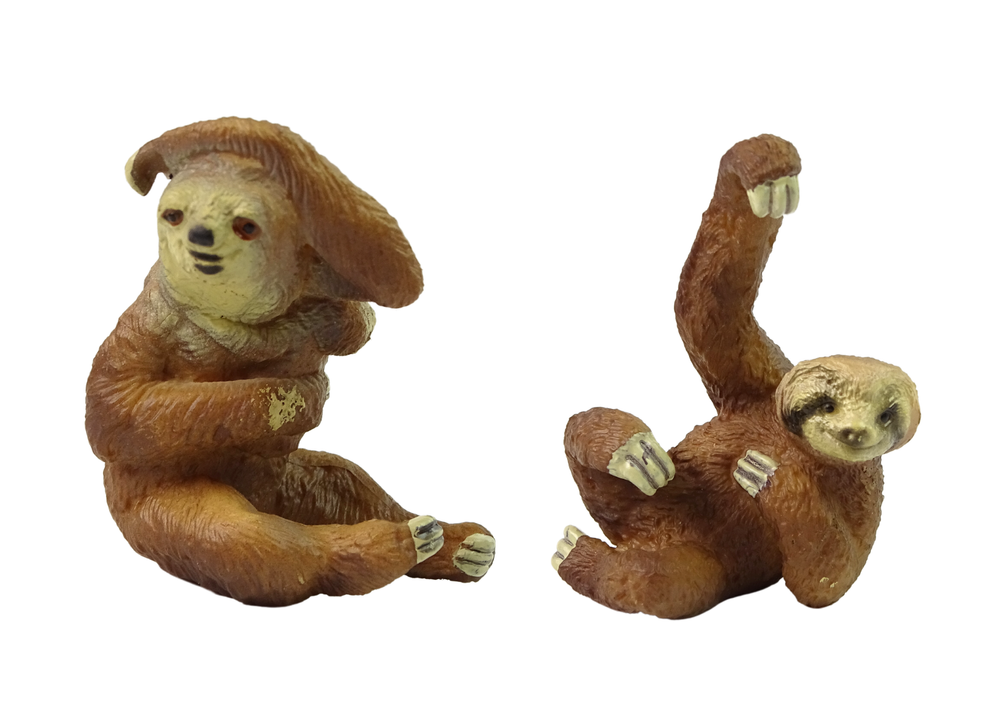 Set of 2 Figures Sloth with cub Animals of the World