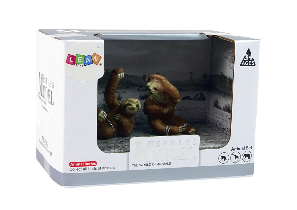 Set of 2 Figures Sloth with cub Animals of the World