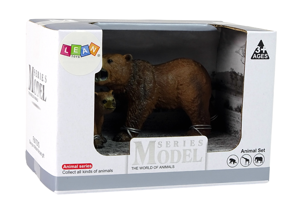 Set of 2 Figures Grizzly bear with cub