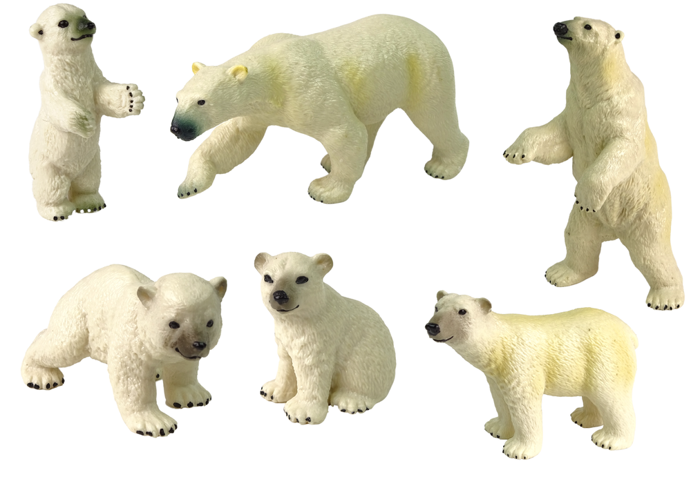 Large Set of 12 Figures Animals of the Arctic Circle Polar Circle Animals