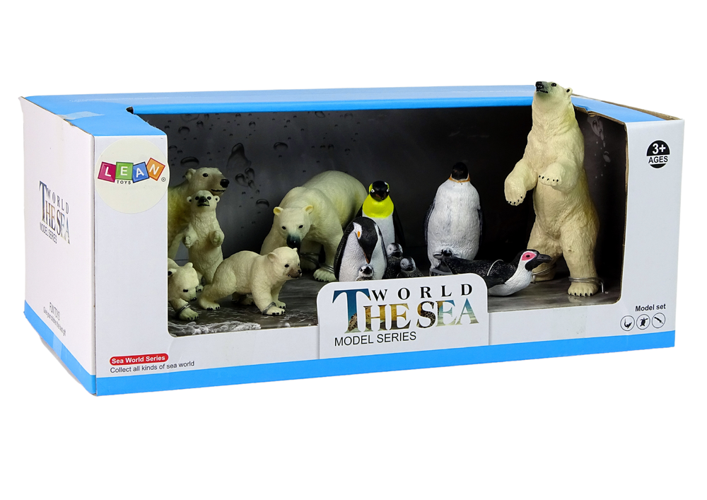 Large Set of 12 Figures Animals of the Arctic Circle Polar Circle Animals